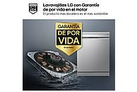 Lavavajillas LG DF587HVS – 10 servicios, 10 programas, 60 cm, Lavado a vapor, Acero antihuellas, Clase A