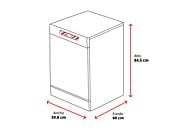 Lavavajillas Samsung DW60M6050FS, 14 servicios, 7 programas, 59.8 cm, Inox