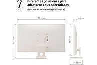 Monitor LG 32SR50F-W, 32”, Full HD IPS, HDR10, Smart Monitor con webOS23