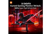 Monitor Gaming Ultrapanorámico Curvo Xiaomi G34, 34 pulgadas, WQHD, 180Hz