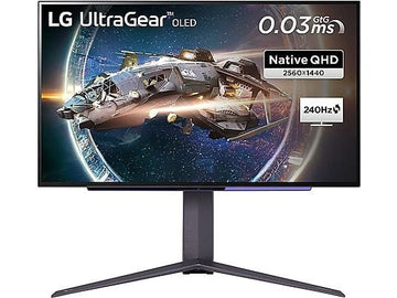 Monitor gaming LG 27GR95QE-B, 26.5", QHD, OLED, 0.03 ms, HDR10, FreeSync Premium Pro, Negro