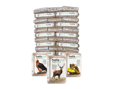 Palet de Pellet HUELLA VERDE | 77 Sacos, Calidad A1+, 100% Natural