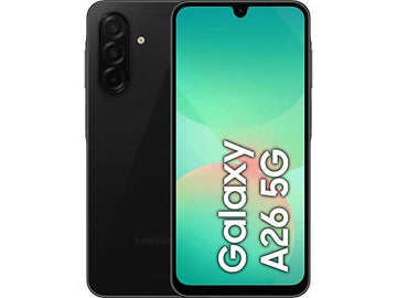 Samsung Galaxy A26 5G (256 GB, 8 GB RAM), 6.7" FHD+ Super AMOLED, Cámara triple 50 MP, Negro