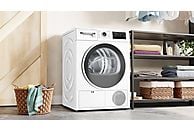 Secadora con bomba de calor Bosch Serie 4 WTR83200ES, 8 kg, A++, Blanco
