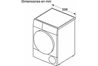 Secadora con bomba de calor Bosch Serie 6 (WQG245D0ES), 9 kg, A+++, Blanco