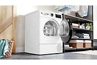 Secadora con bomba de calor Bosch Serie 6 (WQG245D0ES), 9 kg, A+++, Blanco