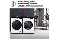 Secadora con bomba de calor LG RH90V5AV6N, 9 kg, A++, Blanco