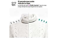 Secadora con bomba de calor LG RH90V5AV6N, 9 kg, A++, Blanco