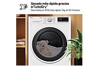Secadora con bomba de calor LG RH90V5AV6N, 9 kg, A++, Blanco