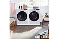 Secadora con bomba de calor LG RH90V9AV3N, 9 kg, A+++, Blanco