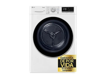 Secadora con bomba de calor LG RH90V9AV3N, 9 kg, A+++, Blanco