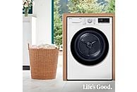 Secadora con bomba de calor LG RH90V9AV3N, 9 kg, A+++, Blanco