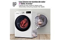 Secadora con bomba de calor LG RH90V9AV3N, 9 kg, A+++, Blanco