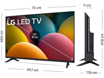 TV LED 32" - LG 32LR60006LA, Full HD, Procesador Inteligente α5 AI Gen6