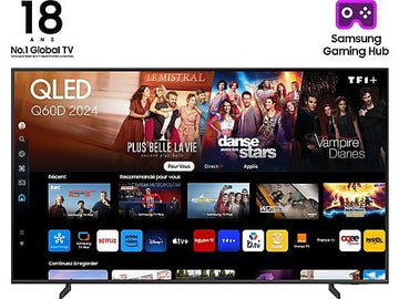 TV QLED Samsung TQ43Q60DAUXXC, 43 pulgadas, 4K UHD, Procesador Quantum Lite 4K, Smart TV