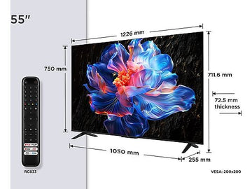 TV LED 55" TCL 55P6K – UHD 4K, HDR10, AiPQ, Smart TV, DVB-T2, 60 Hz