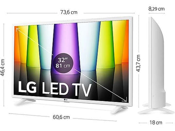 Televisor LG 32LQ63806LC, 32 pulgadas, Full HD, Smart TV, Blanco