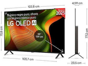 Televisor LG OLED 55B5, 55 pulgadas, 4K, α8 AI Processor Gen2, Dolby Vision