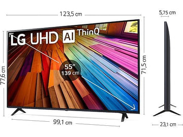 Televisor LG 4K Smart TV de 55 pulgadas, Modelo 55UT80006LA, Negro - Electrodomésticos Idea SL