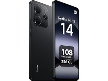 Xiaomi Redmi Note 14 (256 GB, 8 GB RAM), 6.67" AMOLED FHD+, Cámara 108 MP, Negro Medianoche