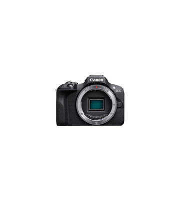 Cámara mirrorless Canon EOS R100 con objetivo 18-45mm IS STM y tarjeta SD