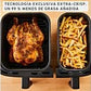 Freidora de aire Moulinex Dual Easy Fry & Grill EZ905D, 8.3 L, Inox