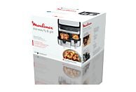 Freidora de aire y grill Moulinex Dual Easy Fry & Grill EZ905D, 8.3 L, Inox