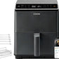 Freidora de aire Cosori Dual Blaze Chef Edition, 6.4 L, 1700W, Negro