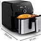 Freidora de aire Moulinex Easy Fry Mega EZ855D, 7.5 L, 8 programas, Inox