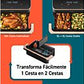 Freidora de aire Cosori Dual Blaze Twinfry™ Chef Edition, 10 L, 2800W, Negro