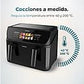 Freidora de aire Cecotec Cecofry&Grill Duoheat 10000, 10 L, 2800W, Negro