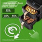 Freidora de aire Cosori Turbo Tower Pro Smart™ Chef Edition, 10.8 L, 2630W, Negro