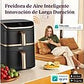 Freidora de aire Cosori Turbo Tower Pro Smart™ Chef Edition, 10.8 L, 2630W, Negro