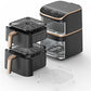 Freidora de aire Cosori Turbo Tower Pro Smart™ Chef Edition, 10.8 L, 2630W, Negro