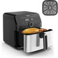Freidora de aire Moulinex Easy Fry Mega EZ855D, 7.5 L, 8 programas, Inox