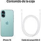 Apple iPhone 16, Verde Azulado, 128 GB, 6.1" OLED Super Retina XDR, Chip A18 Bionic, iOS, 5G