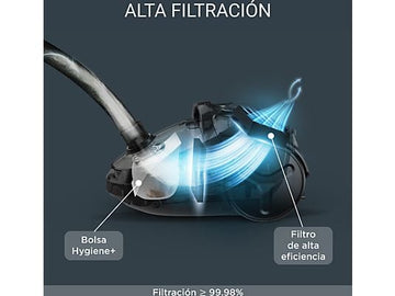 Aspirador con Bolsa Rowenta RO3953, 3 L, 900W, Rojo