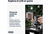 Cafetera Automática De'Longhi Rivelia, con Sistema Bean Switch, Gris