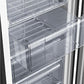 Congelador vertical CHIQ FSD160D4E, 145 L, 126 cm, Clase E, Color Metálico Cepillado Oscuro