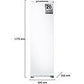 Congelador vertical integrable Samsung BRZ22700EWW/EF, 218 L, 177.5 cm, No Frost, Wifi, Blanco