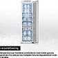 Congelador vertical integrable Samsung BRZ22700EWW/EF, 218 L, 177.5 cm, No Frost, Wifi, Blanco