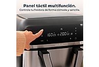 Freidora de aire Cecotec Cecofry Dual 9000, 9 L, con cesta divisible, Inox
