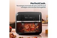 Freidora de aire Cecotec Cecofry Dual 9000, 9 L, con cesta divisible, Inox