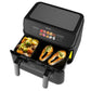 Freidora de aire Cecotec Cecofry&Grill Duoheat 10000, 10 L, 2800W, Negro - Electrodomésticos Idea SL