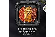Freidora de aire Cecotec Cecofry&Grill Duoheat 8000, 8 L, Negro