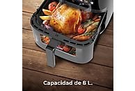 Freidora de aire Cecotec Cecofry&Grill Duoheat 8000, 8 L, Negro