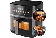 Freidora de aire Cecotec Cecofry&Grill Duoheat 8000, 8 L, Negro