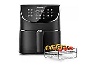 Freidora de aire Cosori Premium Chef Edition, 5.5 L, 1700W, Negra