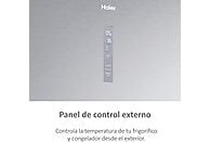 Frigorífico Combi Haier 3D 70 Series 5, 483 L, 70 cm de ancho, Plata