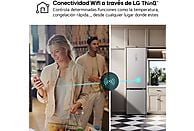 Frigorífico Combi LG GBV5250CPY, 387 litros, Clase C, Inox Antihuellas